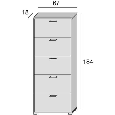 Il Numero 1 Del Risparmio-SCARPIERA IN PROPILENE BIANCO 51 X 17 X H39 - 3