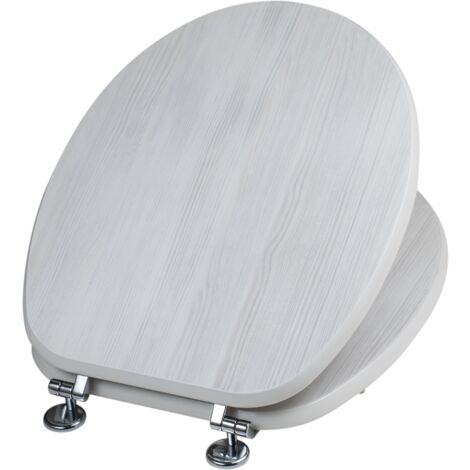 Sedile copri wc bianco universale in legno mdf mod. Milano | Leroy Merlin