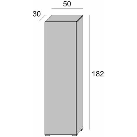 Colonna Multiuso Bagno Legno Bianco