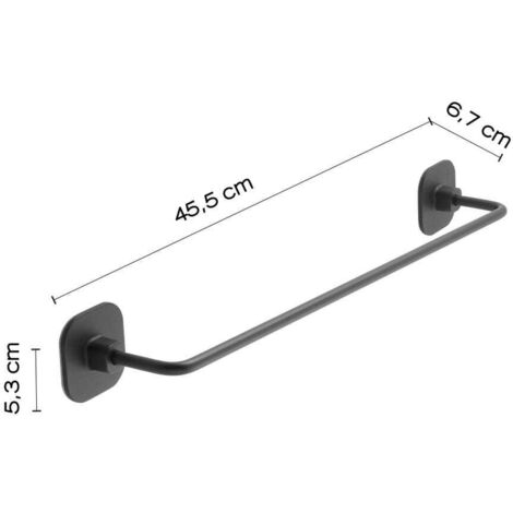 American Standard 7105224.243 Portasciugamani Doppio 61 cm, Nero Opaco