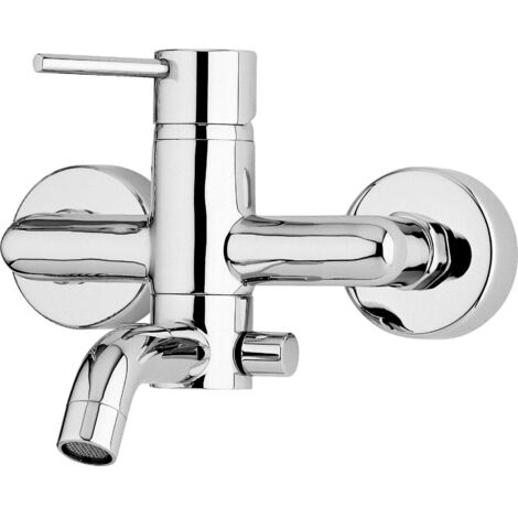 Rubinetto Per Vasca Da Bagno Con Doccetta A 5 Funzioni, Rubinetto Per Vasca Da Bagno Cromato BONADE Con Supporto Da Parete E Tubo Doccia Da 150 Cm Per Doccia Da Bagno - Foto 8