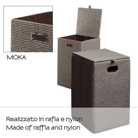 Cesta Portabiancheria Relaxdays Pouf Portabiancheria Per Bagno