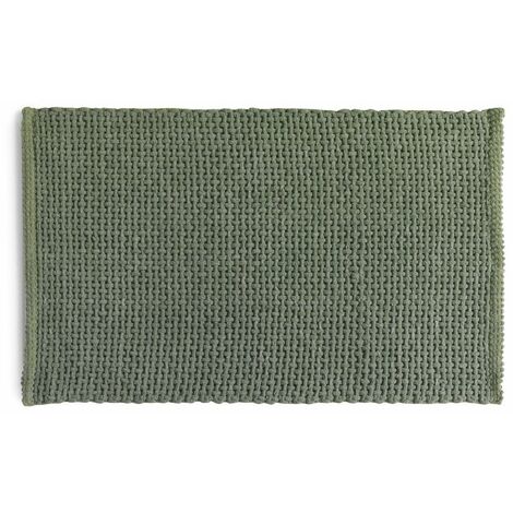 Dark Green Tappeto bagno shaggy 50x80 verde scuro