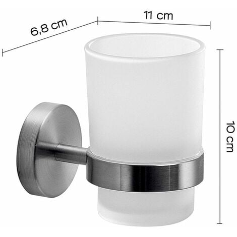 BICCHIERE PORTA SPAZZOLINI DA PARETE