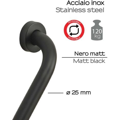 Rosetta Decorativa Per Mobili MS - Acciaio, Nero Opaco, Per Cassetti - Foto 3