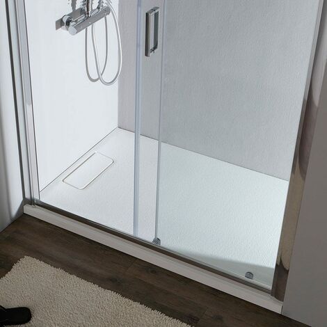 Porta Doccia Nicchia 140Cm Cristallo 6Mm Temperato Trasparente  New Giada
