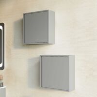 Pensile Bagno Sospeso Monaco 39x39cm - Anta Reversibile Bianco Opaco | MDF Con Rivestimento PVC - Foto 3