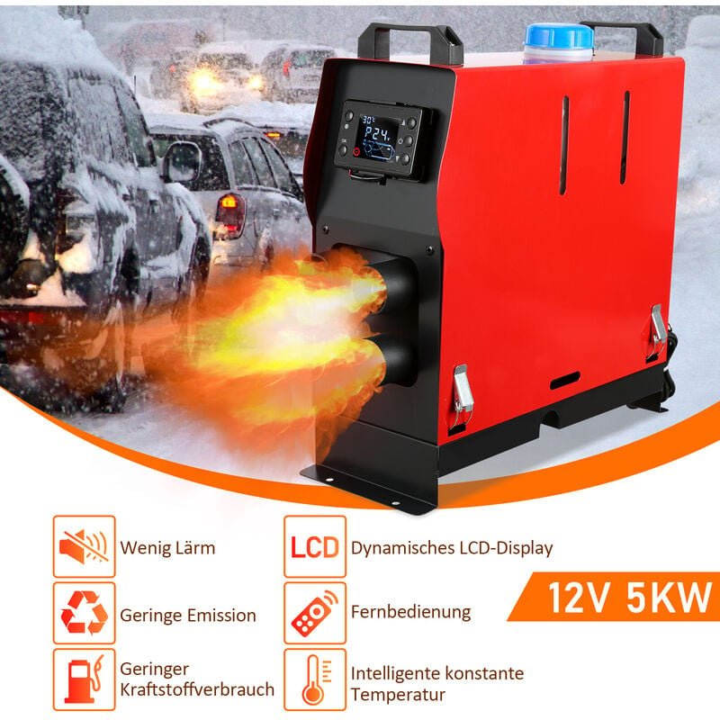 Hengda 5KW 12V Diesel Auto Heizung Standheizung Luftheizung Air Heater LCD  PKW LKW