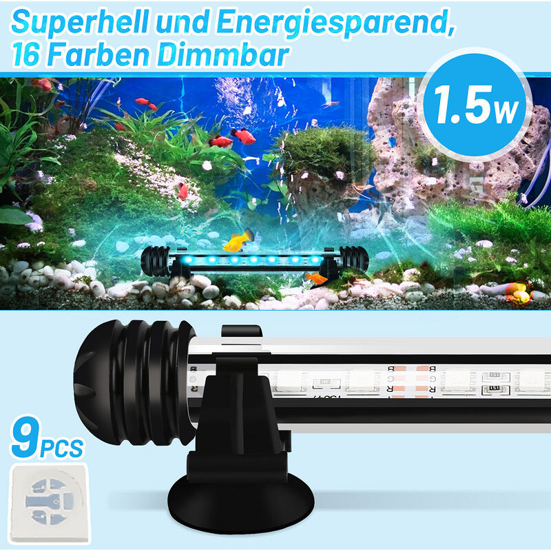 Lumière Aquarium LED RGBW 1.5W IP67 - Ledkia