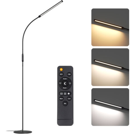 LED Stehleuchte Stehlampe Flexibler Schwanenhals