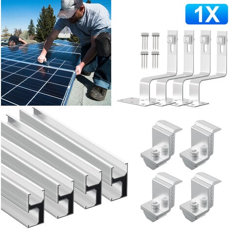 (Deactive) Photovoltaik Solarpanel Halterung 1er Montage Set Ziegeldach ...