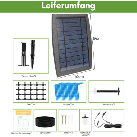 216FT Tropfbewässerungssystem Kit – Automatisches Garten-Bewässerungsset Mit 1/2" & 1/4" Schlauch, 157 Teile