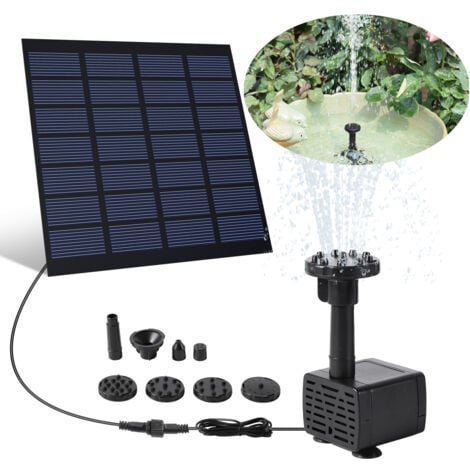 (Deactive) Hengda Solar Teichpumpe Solarpumpe Gartenteich Pumpenset