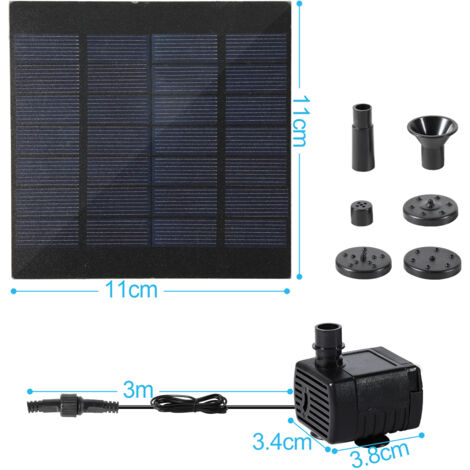 (Deactive) Hengda Solar Teichpumpe Solarpumpe Gartenteich Pumpenset