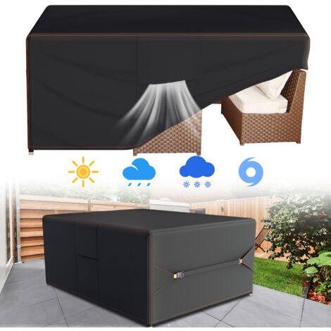 Gartenmöbel-Abdeckung Winterfest – 132x61x87 Cm, Wasserdicht & Staubdicht Aus 420D Oxford | Schutzhülle Für Gartentische & Sets