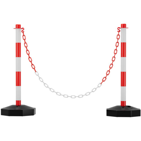 10x Absperrpfosten 75cm - Flexible Verkehrspoller Mit Reflexstreifen