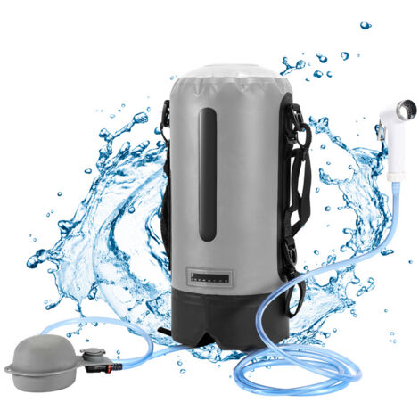12L Campingdusche Mit Pumpe - Solardusche Für Garten, Strand & Outdoor