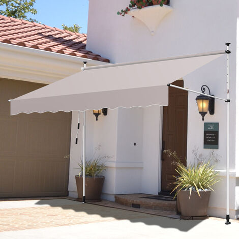 ® Markise 250x120cm beige Sonnenschutz Beschattung Terrasse Garten pro.tec 