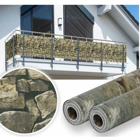 Hengda 35mx19cm Sichtschutz Streifen Gartenzaun Folie PVC UVbestädig