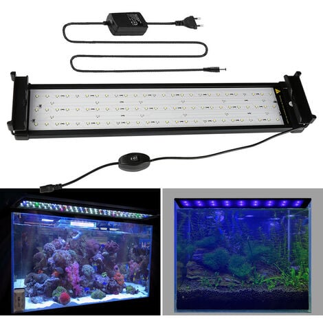 Fdit LED Aquarium Licht Doppel ON/Off Schalter wasserdicht Clip on Lampe energiesparend hellsten Licht