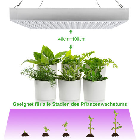 LED Pflanzenlampe Pflanzenlicht 15W 45W Blumenlampe Grow Panel Stromsparen 