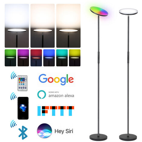 Smart LED Bogen Leuchte RGB Farbwechsel Alexa Google App Steh Stand Lampe Dimmer 