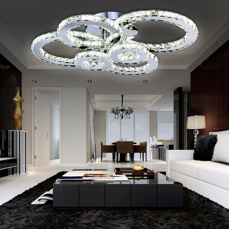 Deckenleuchte Wohnzimmer LED mit Fernbedienung 96W Deckenlampe Dimmbar CCT