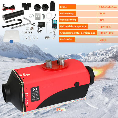 VEVOR Standheizung Diesel 12V Standheizung 5KW für Auto RV Boote