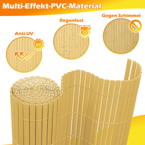 Sichtschutzzaun 90x300 Cm – UV-beständig, Aus Polyethylen, Für Terrasse, Balkon & Garten