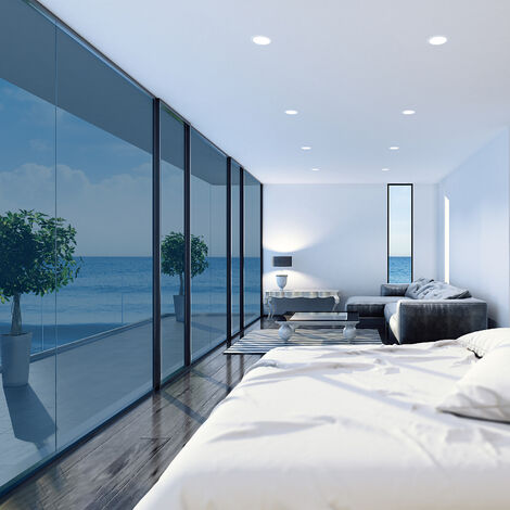 Randaco Selbstklebend Sichtschutzfolie Milchglasfolie Schwarz Fensterfolie  45x200cm