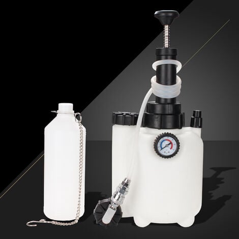 VOBOR Bremsflüssigkeits-Auffangflasche 1L - Entlüftungs-Set Für Auto & Motorrad