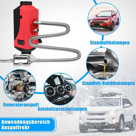 Hengda Abgasschlauch für Stromerzeuger, 60CM Auto Edelstahl
