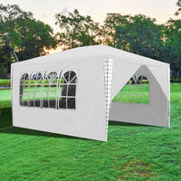Pavillon 9x3m Gartenzelt Partyzelt Gartenpavillon Bierzelt Festzelt Dunkelgrau 