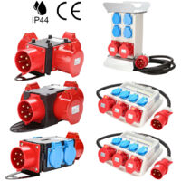 Electraline Stromverteiler IP44 - 4 Steckdosen + 2 CEE Für Außenbereich