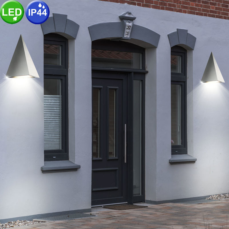 LED Edelstahl Tritt Stufen Strahler Leuchten Veranda Wand Lampen Außen Strahler 