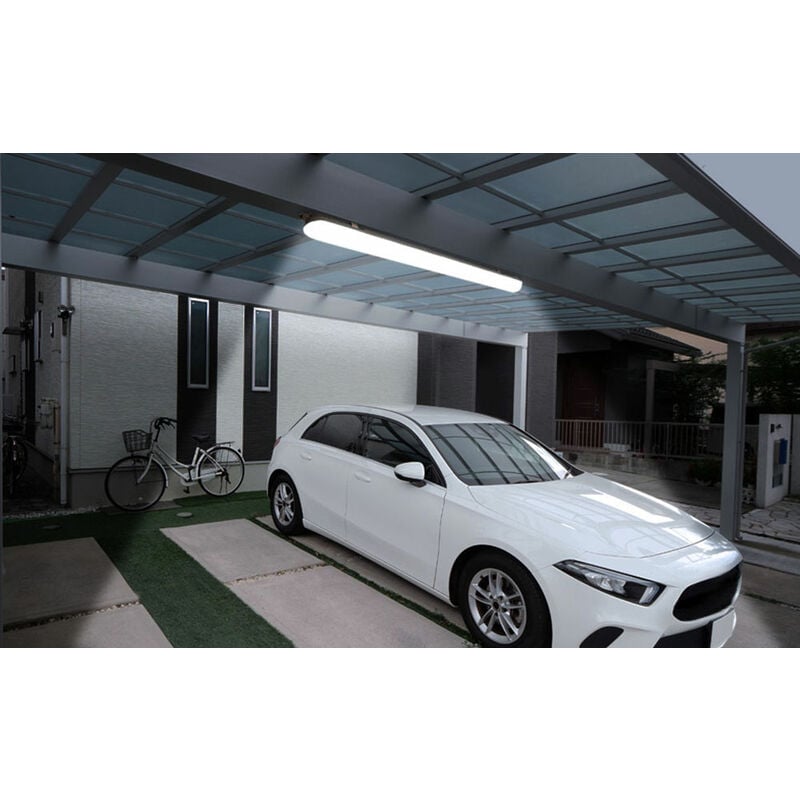 Feuchtraumleuchte Deckenlampe LED 150CM Lampe Garage 3840lm 6000K 48W 2er  Set