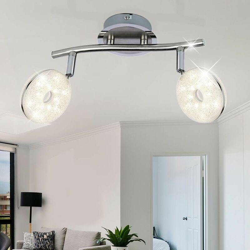 Design LED Decken Beleuchtung ALU Gäste Zimmer Lampe Licht Schiene verstellbar 