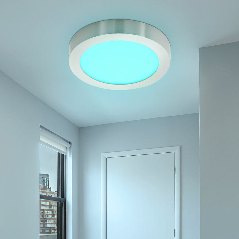 Design RGB LED Wohn Zimmer Wand Beleuchtung Textil Leuchte dimmbar Big Light