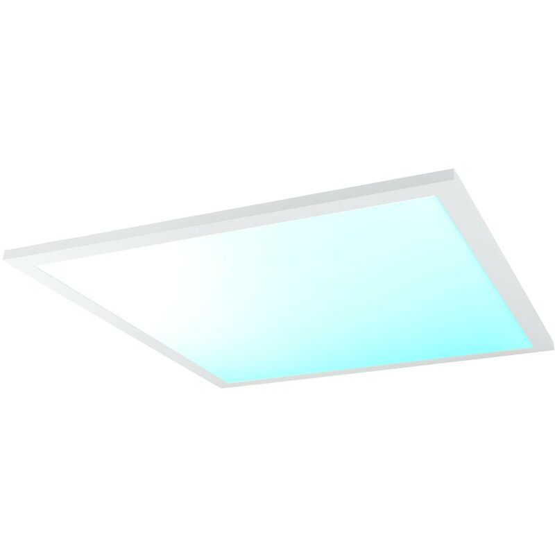Smart Deckenleuchte mit Fernbedienung Deckenpanel Smart Home  Tageslichtleuchte dimmbar, App-Steuerung CCT, 1x RGBW 36W 2400Lm, LxBxH  45x45x4,5 cm