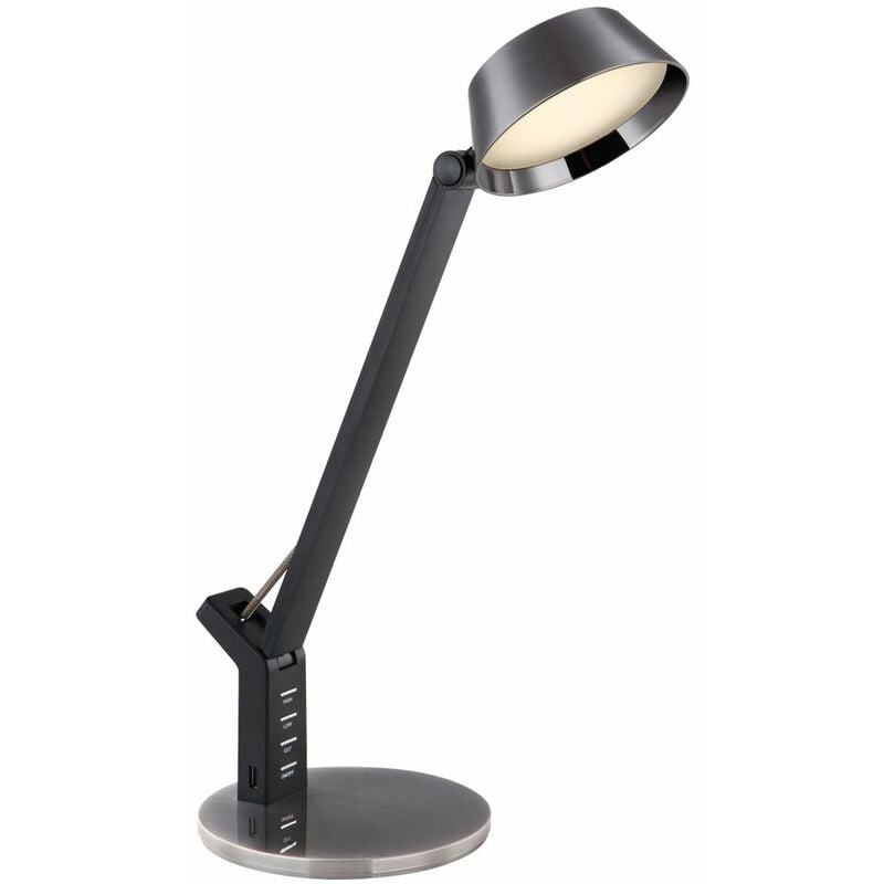 Schreibtischlampe Bürolampe LED Wireless Ladefunktion Touchdimmer Schwarz