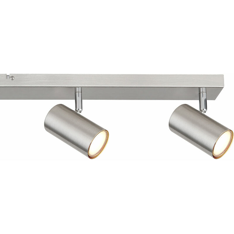 Deckenstrahler silber Spot Deckenleuchte Spotleiste 6 flammig 