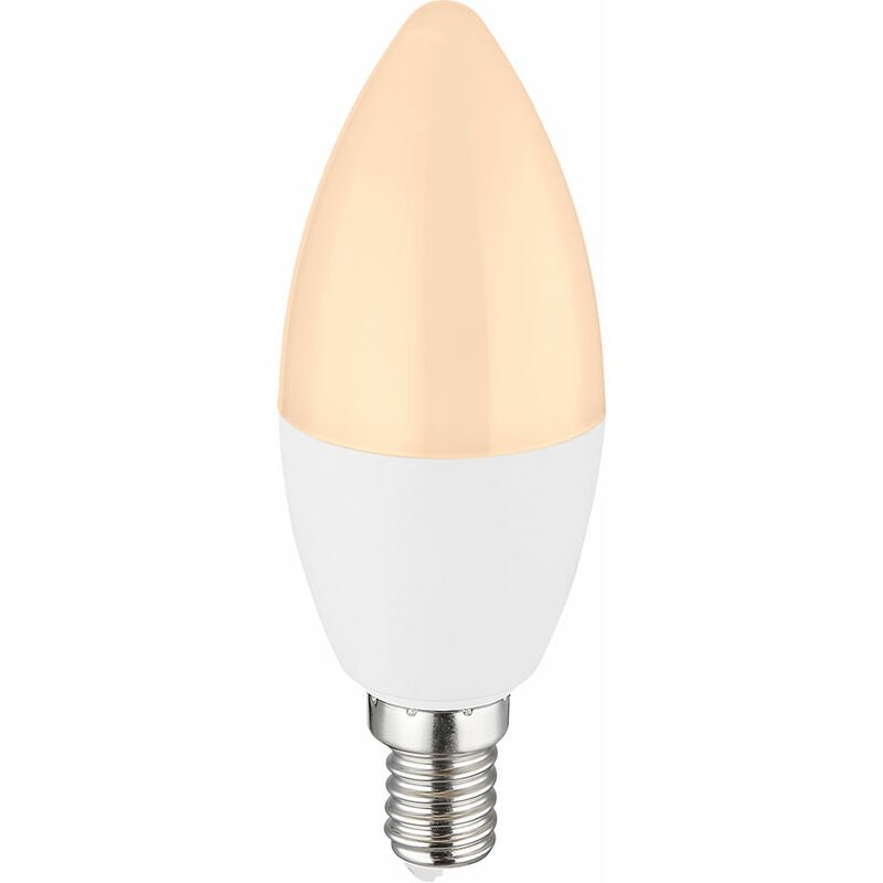 Leuchtmittel weiß LED Glühbirne dimmbar Aluminium Lampe Kerzenform