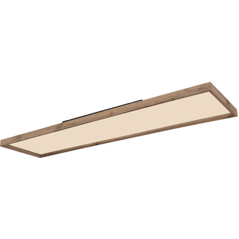 Deckenleuchte Holz Rustikal Wohnzimmerlampe Holz Deckenlampe schwarz, mit Kristall Dekor, 1x LED 30W 1350Lm warmweiß, L 100 cm Deckenleuchte Holz Rustikal Wohnzimmerlampe Holz Deckenlampe schwarz, mit Kristall Dekor, 1x LED 30W 1350Lm warmweiß, L 100 cm