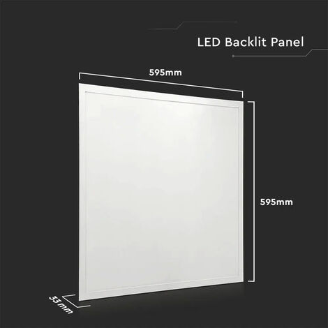 LED Panel 59,5x59,5 Deckenlampe Büro LED Panel Einbau Decke Deckenpanel  neutralweiß, 36W 4320lm 4000K