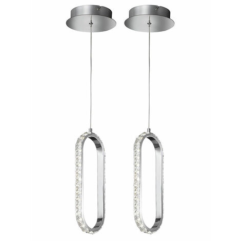 Eglo CARDITO 1 Pendelleuchte LED Chrom, Kristalloptik 93626 Eglo CARDITO 1 Pendelleuchte LED Chrom, Kristalloptik 93626