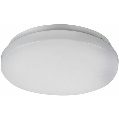 LED Deckenlampe Deckenleuchte Wohnzimmerleuchte Esszimmerlampe Küchenleuchte, Kunststoff weiß rund, Abstrahlwinkel 120°, 24W 2600lm 3in1 Lichtfarbe, D 35 cm