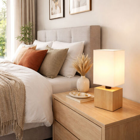 Moderne Keramik-Tischlampe – Weiße Nachttischleuchte Mit E27-Fassung Für Wohnzimmer & Schlafzimmer (Ø30cm, H53cm)
