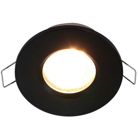 Deckenlampe Deckenleuchte Einbaustrahler schwarz Wohnzimmerlampe Einbauspot rund