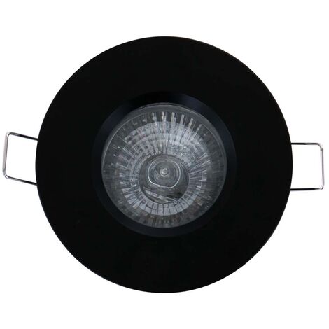 Deckenlampe Deckenleuchte Einbaustrahler schwarz Wohnzimmerlampe Einbauspot rund