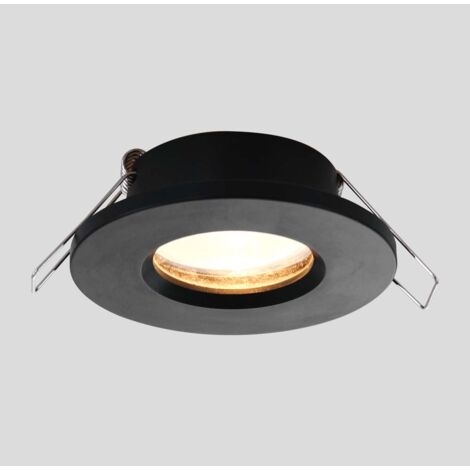 Deckenlampe Deckenleuchte Einbaustrahler schwarz Wohnzimmerlampe Einbauspot rund